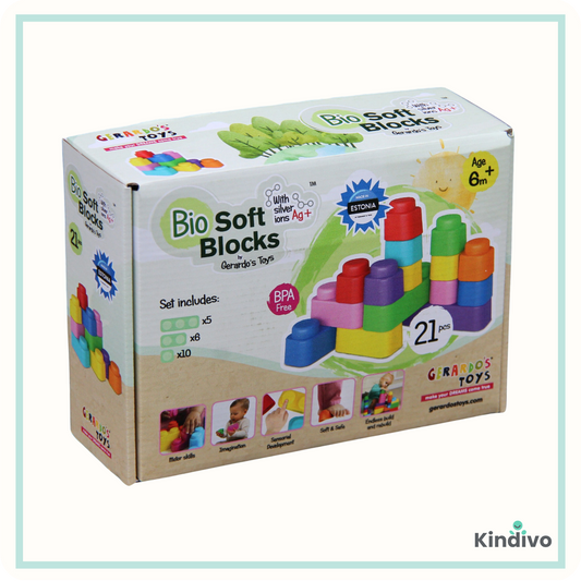 Softbausteine aus Bio-Material – 21-teilig